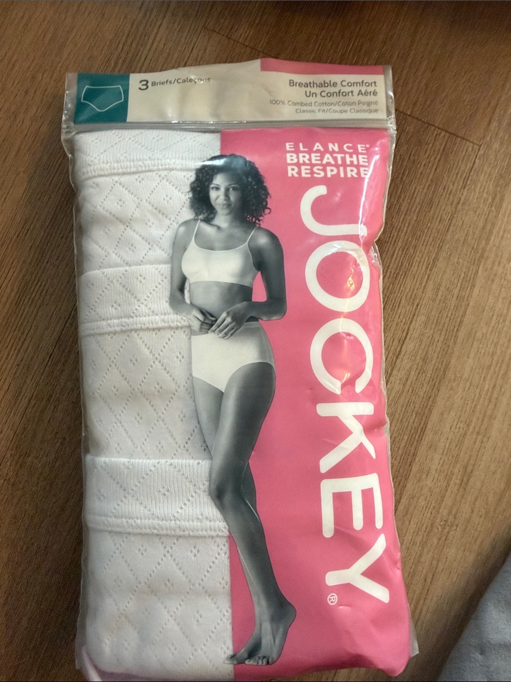 NWT Jockey Women’s White Breathable Cotton Briefs - 3 Pack 100% cotton size 9